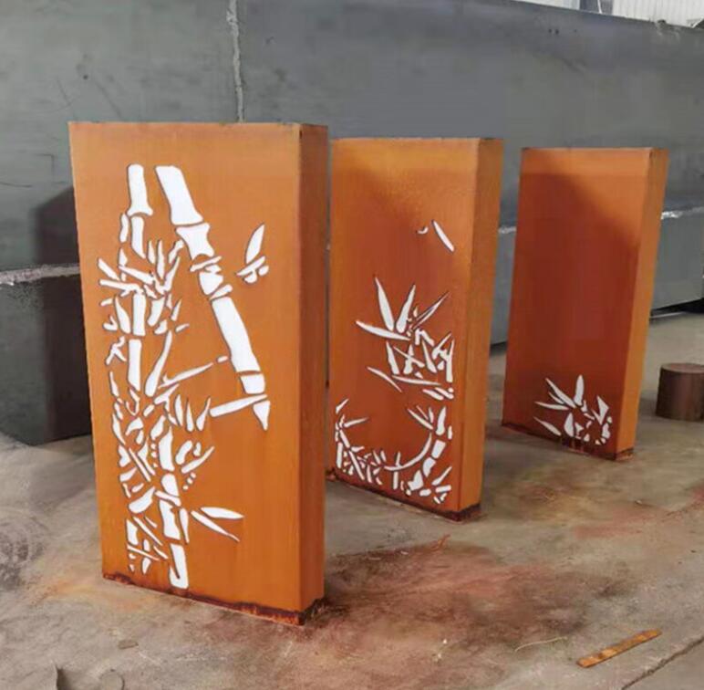 玛沁锈钢板灯箱